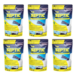 T1B Septic Tank Cleaner | 100X Powerful Microbes Rapidly Degrades Kitchen, Bathroom & Toilet Waste | Eliminates Odour at Source | Pack of 6(250 gram/Packet)