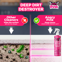 T1B Angry Pink | Enzyme Based Powerful Multifunctional Cleaner - 400ml | Suitable for Stoves, Chimneys, Washroom & Bathroom, Home Appliances & Glass | Kitchen Cleaning Spray Removes Grease & Grime