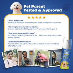 T1B Instant Pet Odour Remover Spray(150ml) | Dog Urine Smell Remover | Bio Enzyme Pet Area Freshener | Safe for Pets & Kids, Eco Friendly