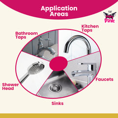 T1B Powerful Tap & Shower Cleaner Spray | Limescale & Hard Water Stain Remover | Plant-Based Bathroom Cleaner for Taps, Basins, Tiles, Mirrors - Chrome Safe | Home & Commercial Use - 150ml