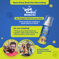 T1B Instant Pet Odour Remover Spray(150ml) | Dog Urine Smell Remover | Bio Enzyme Pet Area Freshener | Safe for Pets & Kids, Eco Friendly
